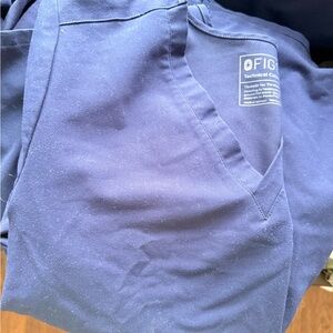 Figs Navy Catarina One Pocket Scrub Top